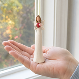 Heart in Hand Angel Resin Tabletop Figurine