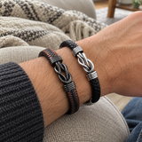 Men’s Infinity Knot Braided Bracelet – 21cm | Symbol of Loyalty & Enduring Connection