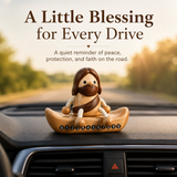 Handcrafted Jesus Car Display Number Plate Ornament, Made from Walnut and Beech Wood for Christian home decor and prayer spaces