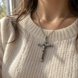 S925K Silver Jesus Crucifix Pendant | A Tangible Reminder of His Love