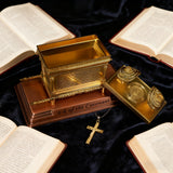 The Ark Of the Covenant Home Decoration Christian Decor Religious Gift(Gold plated copper)