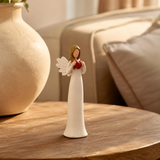 Heart in Hand Angel Resin Tabletop Figurine