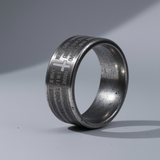 Scripture Cross Stainless Steel Ring