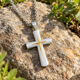 Starburst Cross Necklace – Silver Christian Pendant