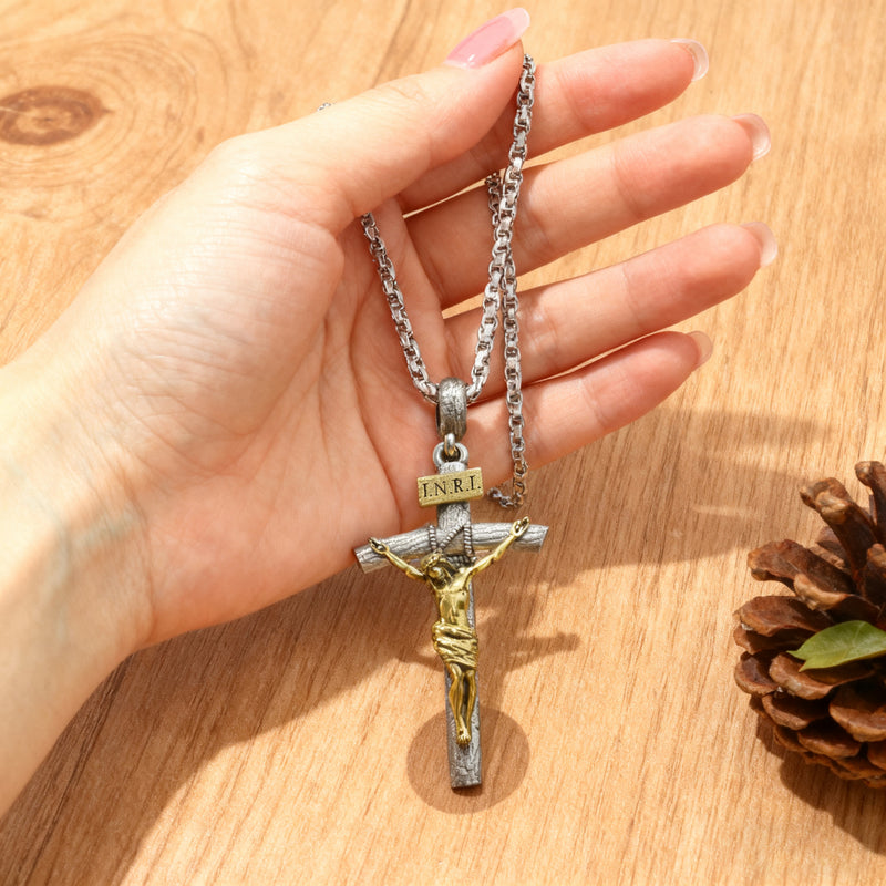 BGCOPPER S925K Silver Crucifix of Jesus Christ: A Timeless Masterpiece of Faith and Art