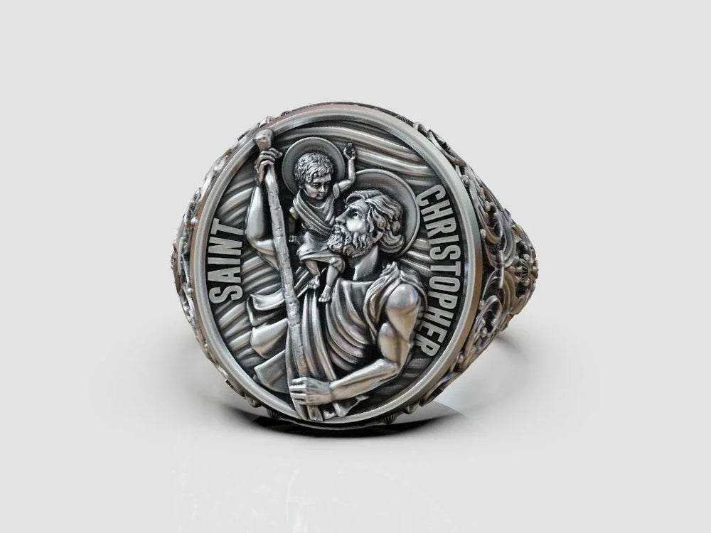 925K Sterling Silver St. Christopher and the Holy Child