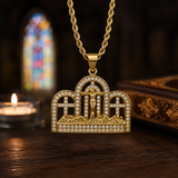 The Last Supper Jesus Crucifix Iced‑Out Stainless Steel Men’s Necklace