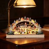 Wooden Christmas LED Village Bridge Light – A Cozy Winter Wonderland in Your Home