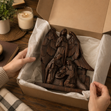 Heilige Familie mit Schutzengel Statue-Göttlicher Segen für Ihr Zuhause