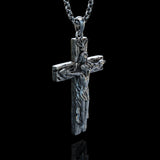 New Titanium Steel Trinity Cross Necklace