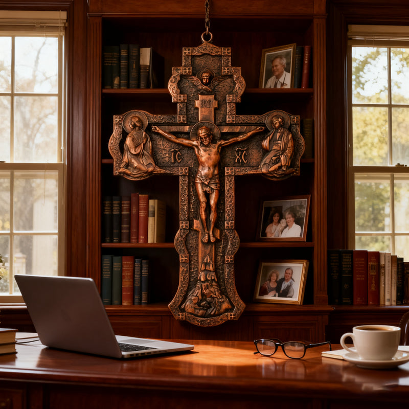 A Sacred Presence for Your Home: Hand-Carved Orthodox Cross