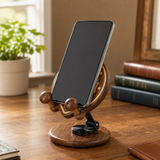 Beechwood Saint Benedict Cross Phone Stand – Foldable Adjustable Christian Desk Holder