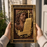 John 8:32 Hand-Carved Beechwood Christian Wall Plaque – The Truth Shall Set You Free