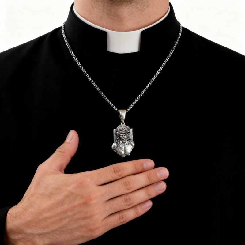 The Crown of Thorns Covenant - S925 Sterling Silver Christian Pendant, A Sacred Reminder of Sacrifice and Redemption
