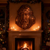 Handcrafted Beechwood Jesus Thorn Crown Wall Hanging — A Sacred Reminder of His Everlasting Love