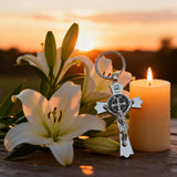 Saint Benedict Cross Keychain – Your Daily Shield of Faith and Protection