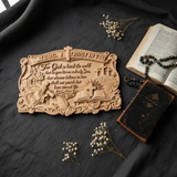 "Jesus, I Trust in You" - Handcrafted Solid Wood Religious Plaque with John 3:16 Eternal Promise
