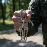 Triple Stainless Steel Cross Necklace