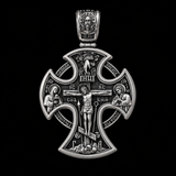 S925 Sliver Passion of Christ and St. George Silver Pendant