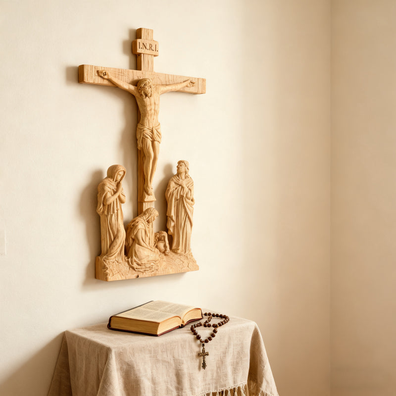 New Product Jesus crucifixion scene ornaments