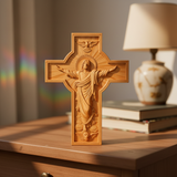 BGCOPPER Himmelfahrt Jesu Holzschnitzerei Kreuz-Die besten Geschenke für Ostern