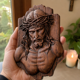 Jesus Crown of Thorns Beechwood Sculpture