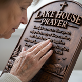 Lake House Prayer Wood Wall Plaque