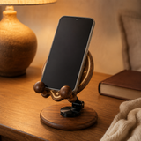 Beechwood Saint Benedict Cross Phone Stand – Foldable Adjustable Christian Desk Holder