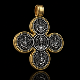 Baroque Style Crucifix Pendant with Jesus and the Four Archangels – A Symbol of Faith and Divine Protection