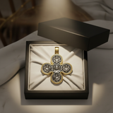 Baroque Style Crucifix Pendant with Jesus and the Four Archangels – A Symbol of Faith and Divine Protection