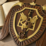 Archangel Michael Sword & Shield Wall Plaque - Divine Protection in Spiritual Warfare