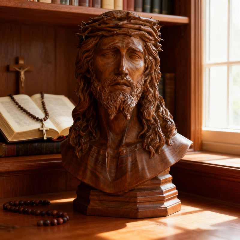 Detailed Carving of Crown of Thorns