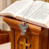 S925K Silver Saint Michael Pendant: Courage in the Heart