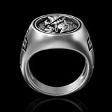 925K Sterling Silver Praying Hands Ring - Christian Symbol of Faith and Devotion