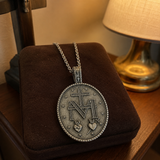 Pure Tin Miraculous Medal Virgin Mary Necklace