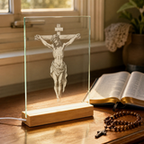 Jesus Crucifixion Glass Lamp: Turning Faith into a Tangible Daily Sacred Object
