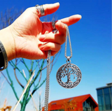 Baum des Lebens Halskette Anhänger Edelstahl Schutz Lucky Talisman Keltischer Schmuck für Männer Frauen