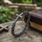Vintage Rock Gothic Cross Bracelet