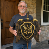 Archangel Michael Sword & Shield Wall Plaque - Divine Protection in Spiritual Warfare