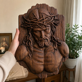 Jesus Crown of Thorns Beechwood Sculpture