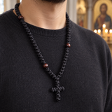 Handmade 100-Knot Christian Prayer Rope with Wooden Beads – Prayer & Daily Devotion