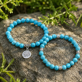 Turquoise Tree of Life Bracelet – Symbol of Faith, Growth & New Beginnings