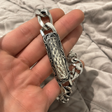 Hand-Hammered Textured Curb Chain Bracelet