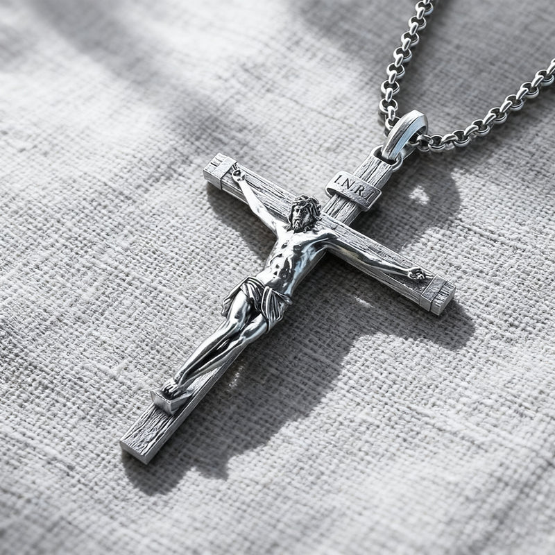 S925K Silver Jesus Crucifix Pendant | A Tangible Reminder of His Love