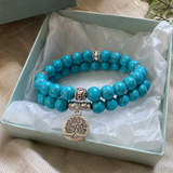 Turquoise Tree of Life Bracelet – Symbol of Faith, Growth & New Beginnings