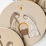 DIY Nativity Scene Embroidery Kit - Religious Christmas Craft Set