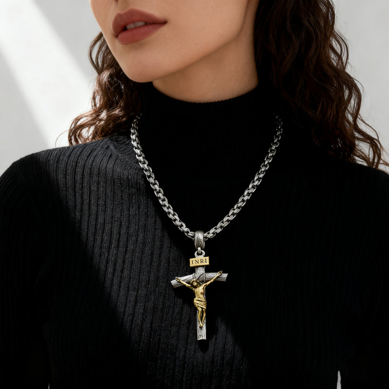 BGCOPPER S925K Silver Crucifix of Jesus Christ: A Timeless Masterpiece of Faith and Art