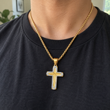 Radiant Starburst Cross Necklace – Modern Christian Faith Pendant