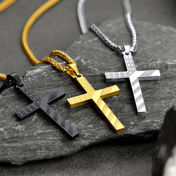 American Flag Cross Necklace