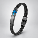 Walk by Faith – Men’s Braided Christian Cross Bracelet | A Meaningful Gift of Faith